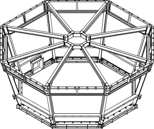 Structural steelwork diagram of the Tex Multi-View 850