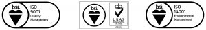 G & M Tex certification logos